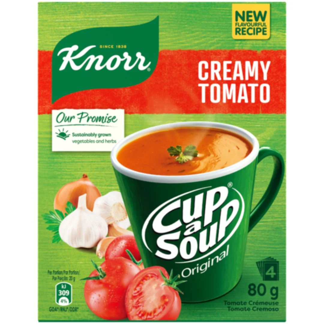KNORR CUP A SOUP CREAM OF TOM 80G (4 S) (25707)