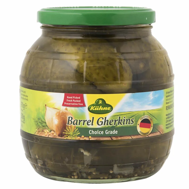 GHERKINS WHOLE KUHNE BARREL JAR 970G (1062)