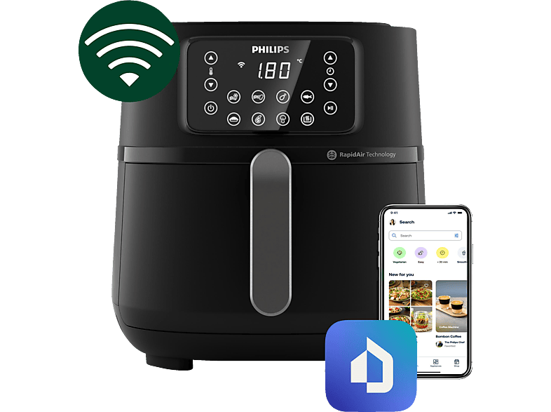 PHILIPS CONNECTED AIRFRYER 7.2LT HD9285/90 (81033)