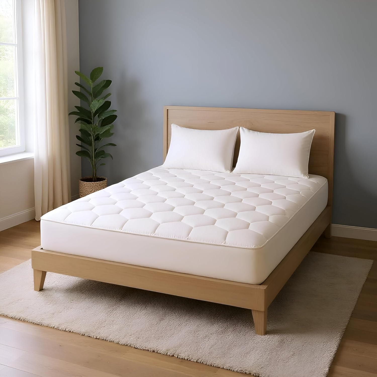 MATTRESS PROTECTOR QUILTED DBL STD 137X190 (8040)