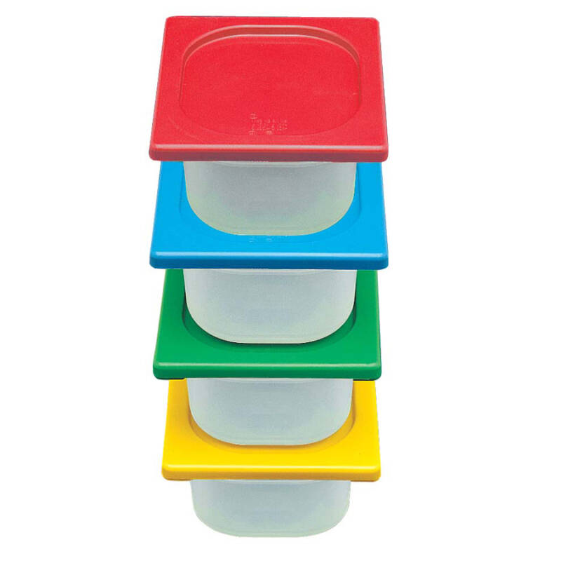 STORAGE CONTAINER THIRD LID PO LYPROP WHITE (SCT1005)