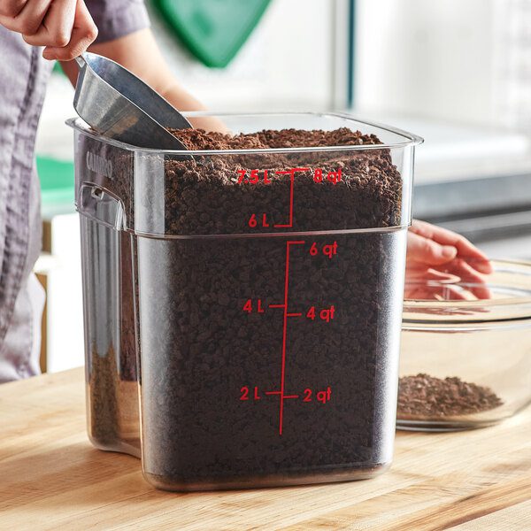 CAMBRO STORAGE LID RED 6/8LT PRO CONTAINER (SCL4002-C)