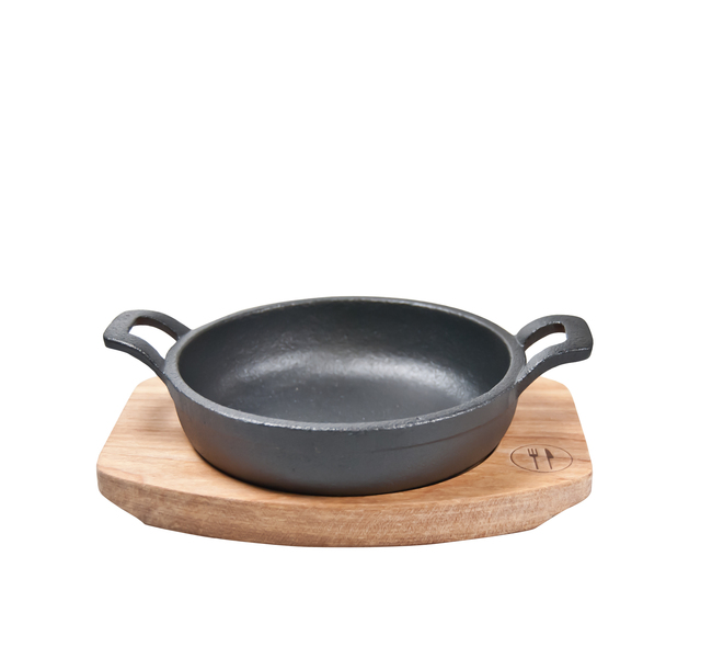 CAST IRON PAN 2 HANDLES REGENT (215X166X50MM) (30930)