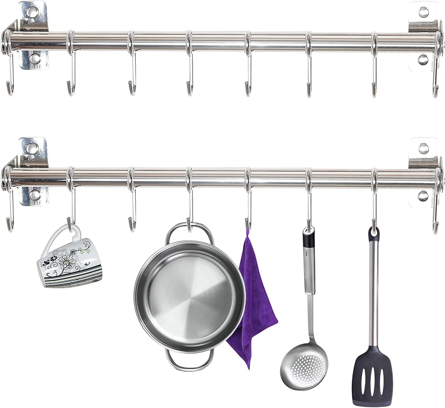 POT RACK S/STEEL WALL MOUNTED 900X400X400MM (PRS0900)