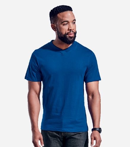 T-SHIRT V NECK 180G CHARCOAL LARGE (TSV180B)