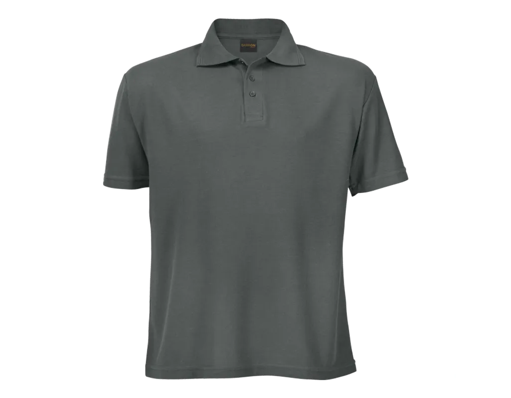 GOLF SHIRT PIQUE 175G STEEL GREY MEDIUM (719535)(LAS-175B)