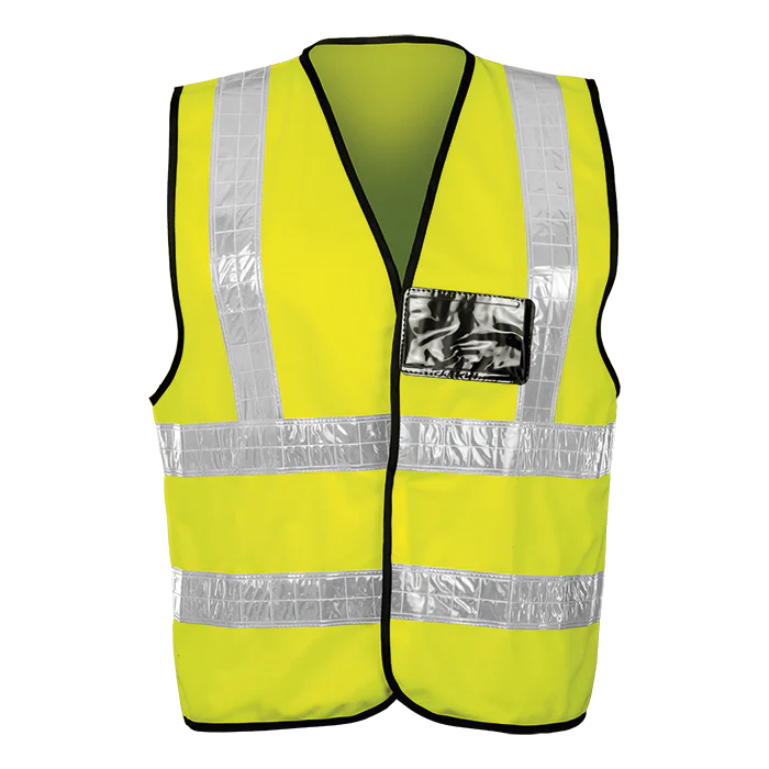 WAISTCOAT CONTRACT PVC SAFETY YELLOW LARGE (CON-WPVC)
