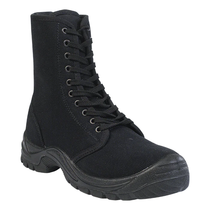 BOOTS PROTECTOR CANVAS BARRON BLACK SIZE 9 (SF004)