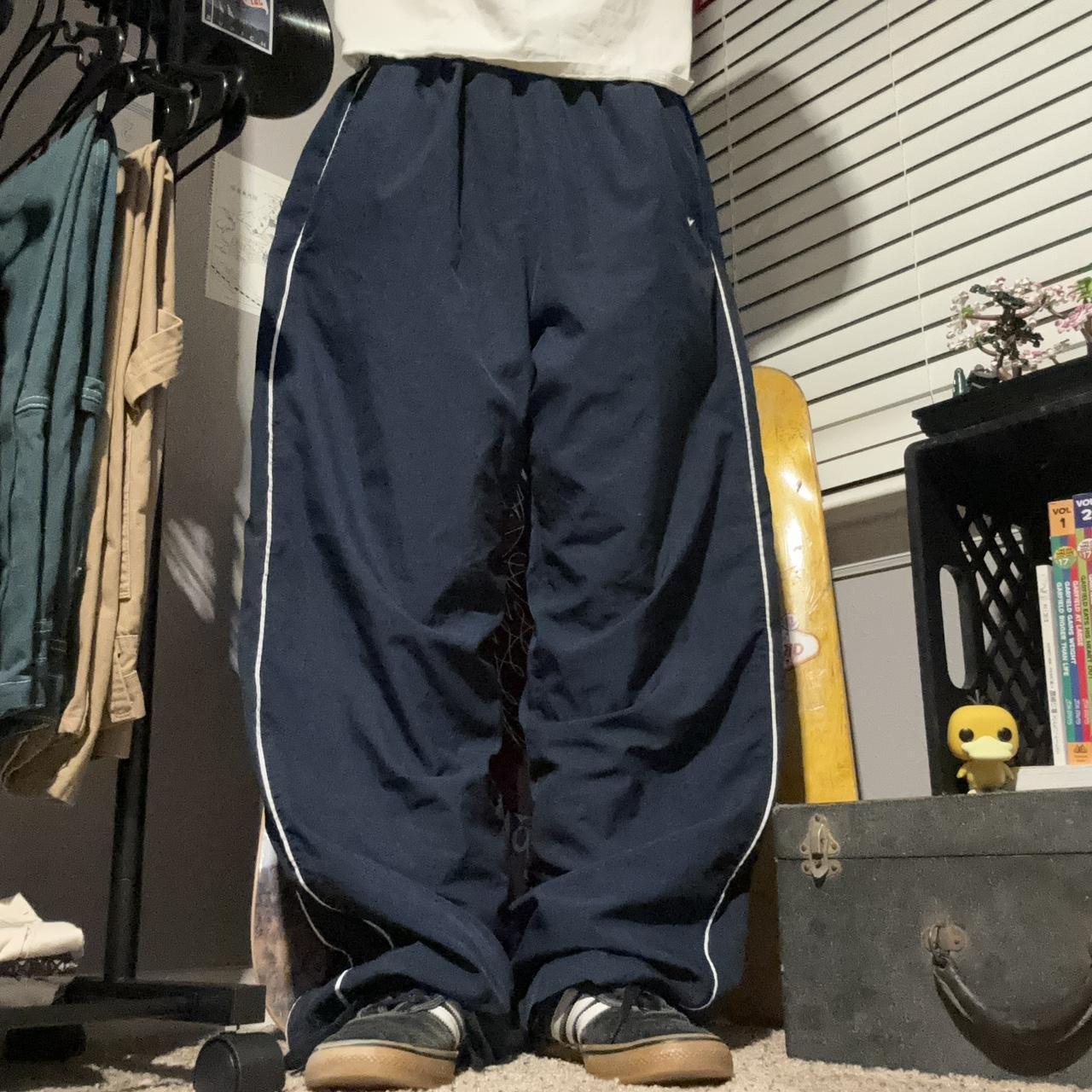 BAGGY PANTS CHECK NAVY/WHITE 1XLARGE (BC-BAG)