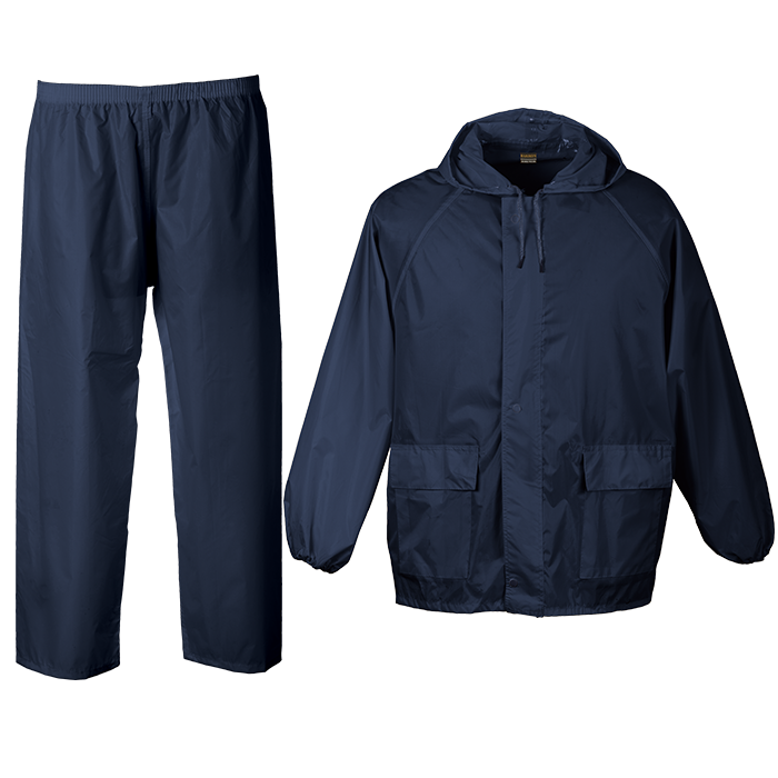 RAIN SUIT CONTRACT NAVY LARGE (CON-R)