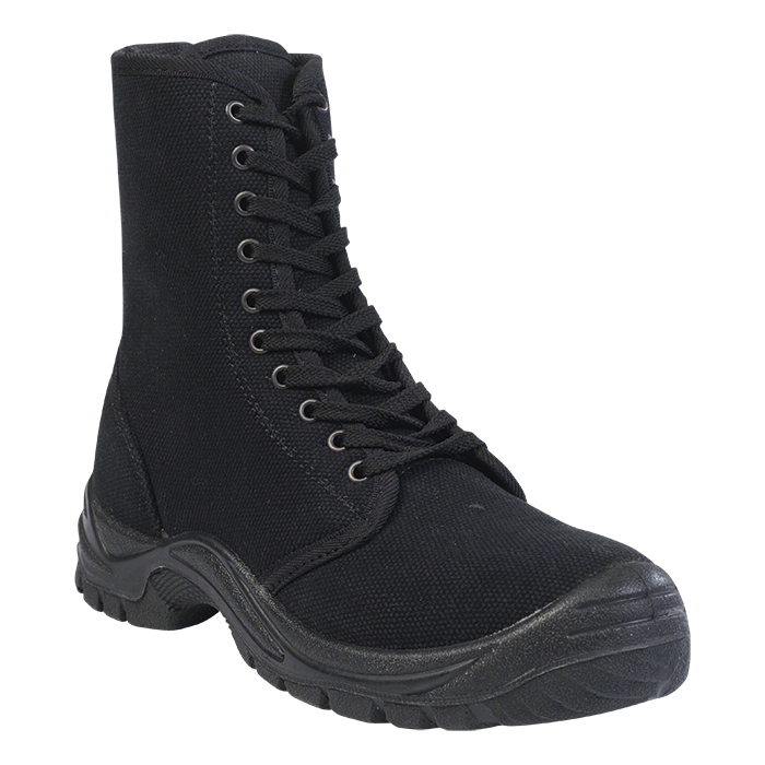 BOOTS PROTECTOR CANVAS BARRON BLACK SIZE 7 (SF004)