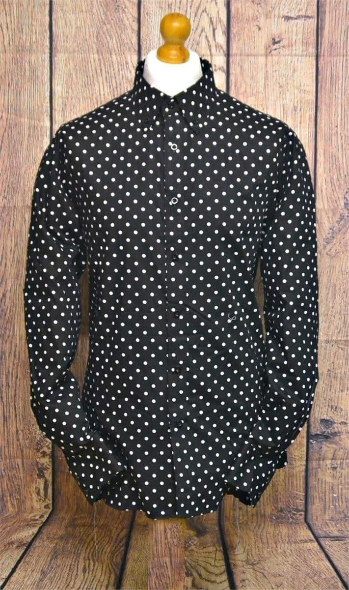 GOLF SHIRT RAY BLACK/WHITE LARGE (MG-RAY)