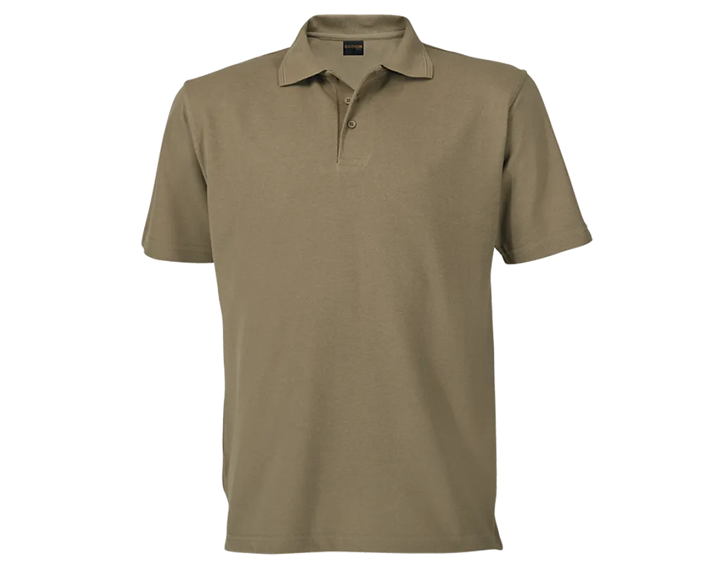 GOLF SHIRT PIQUE 260G KHAKI MEDIUM (LAS-260B)
