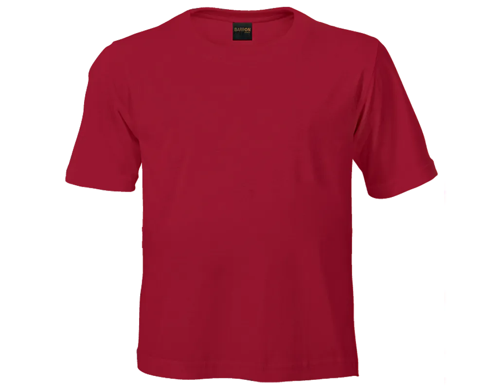 KIDS T-SHIRT CREW NECK 145G RED SIZE 7-8 (TST145K)