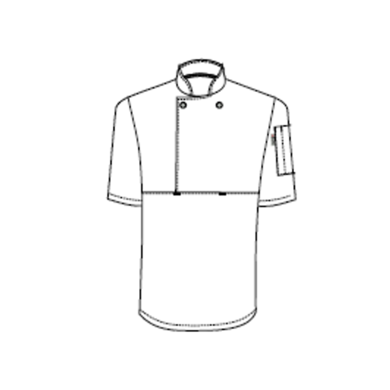 CHEF JKT LAUNDRY COAT S/SLEEVE WHITE 1XLARGE (UNI0024)