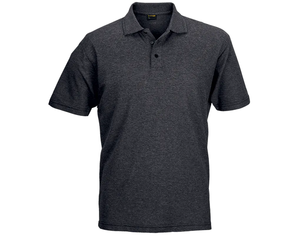 GOLF SHIRT PIQUE 175G CHARCOAL HEATHER SMALL (LAS-175B)