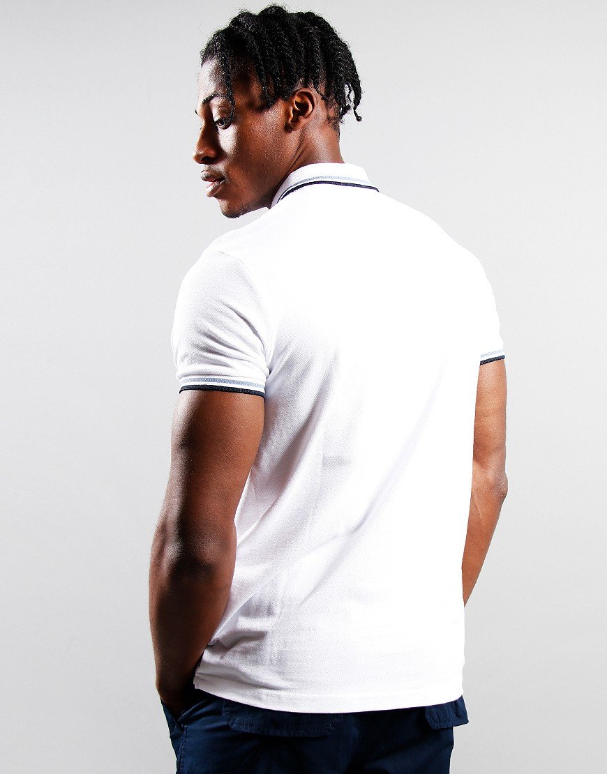 GOLF SHIRT HAZE WHITE/NAVY SMALL (HAZ)
