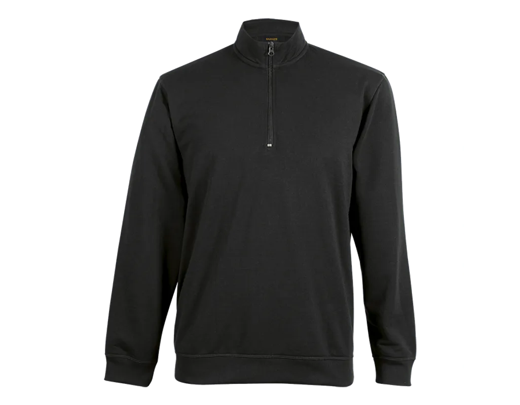 SWEATER QUINN QUARTER ZIP BLACK MEDIUM (QUI)