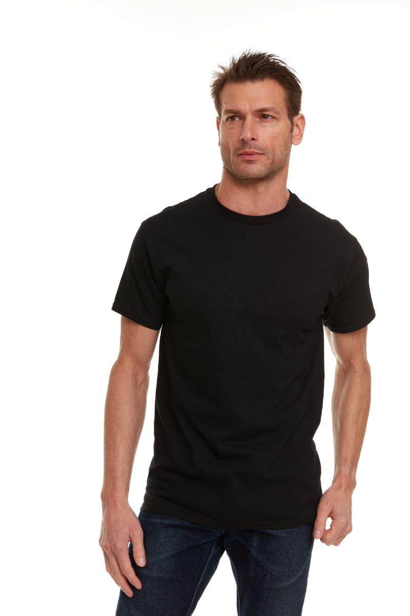 SHIRT CITY P/COTTON S/SLEEVE BLACK 2XLARGE (LO-CIT)