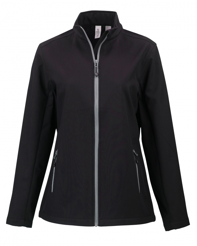 JACKET ECO-SOFTSHELL ZIP UP SPANDEX BLACK LARGE (ECO-MNS)