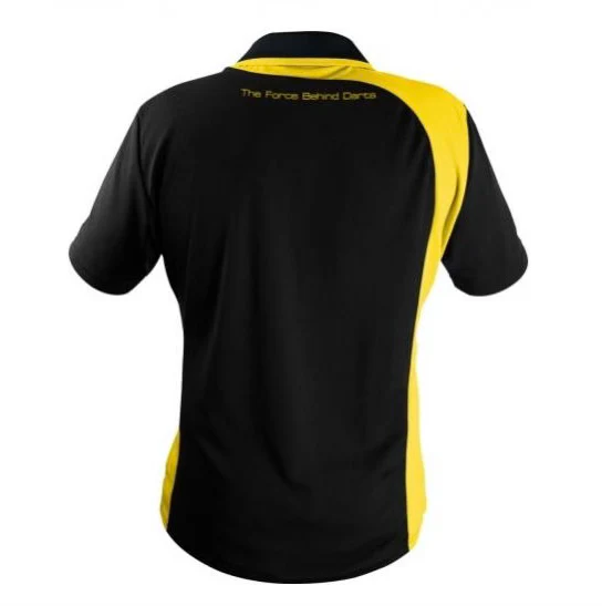 GOLF SHIRT BAXTER BLACK/YELLOW LARGE (MM-BAX)