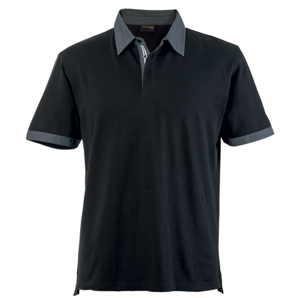 GOLF SHIRT FUSION BLACK MEDIUM (FUS)