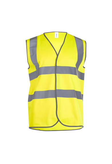 WAISTCOAT CONTRACT SAFETY YELLOW LARGE (CON-WAIST)