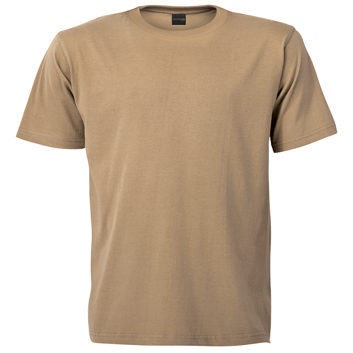 T-SHIRT CREW NECK 145G KHAKI MEDIUM (TST145B)