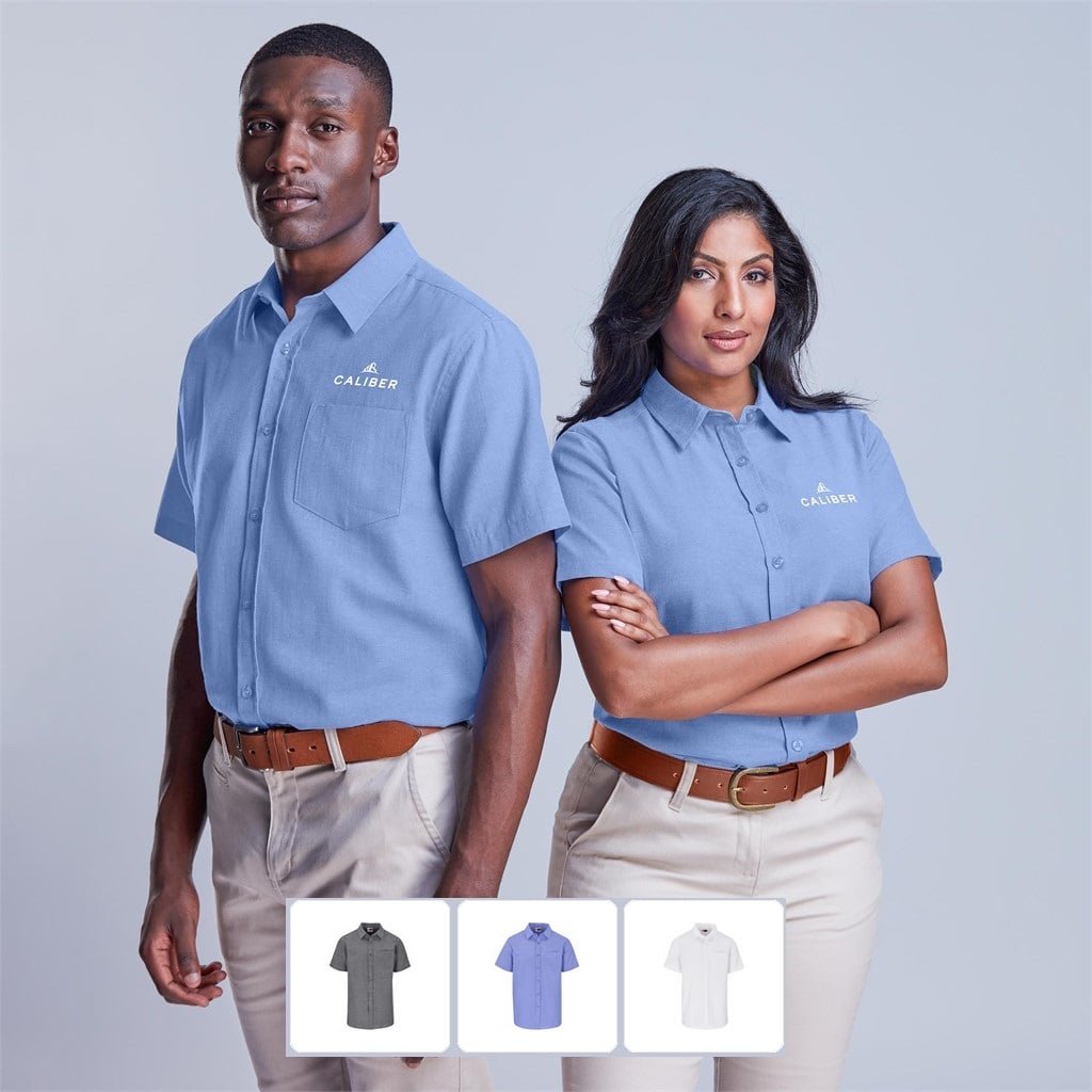 LOUNGE SHIRT OXFORD S/SLV SKY BLUE 1XLARGE (LO-OX)