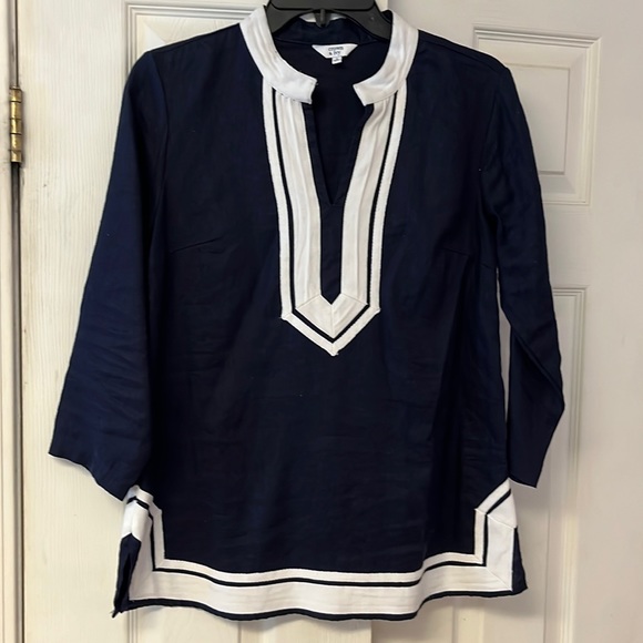 IVY TUNIC NAVY/WHITE 1XLARGE (TU-IVY)