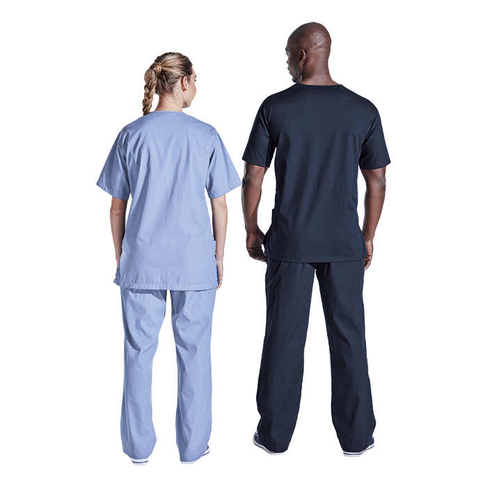 SCRUB TOP RILEY BLACK 2XLARGE (SC-RST)