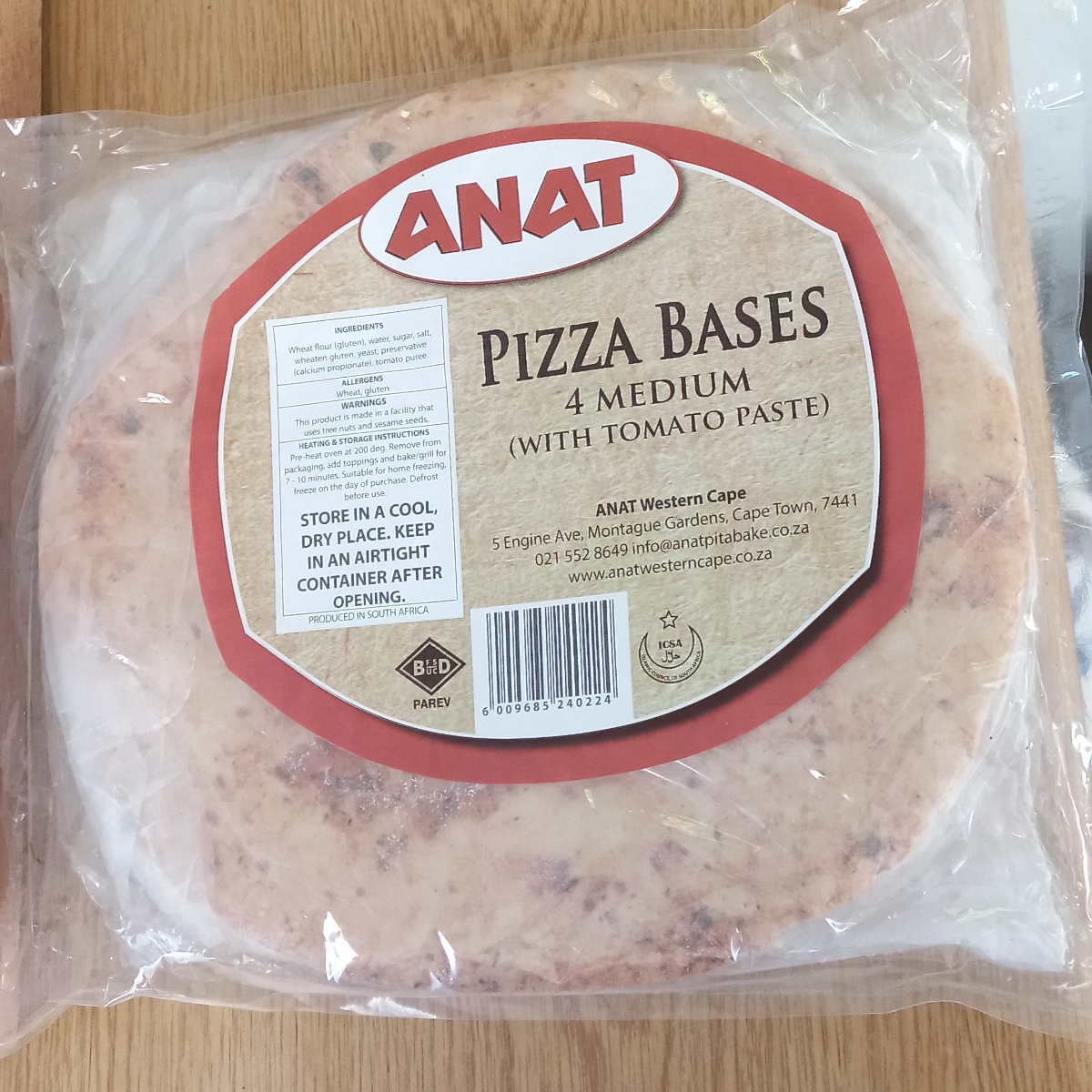 Anat Pizza Bases No Paste 5x23cm