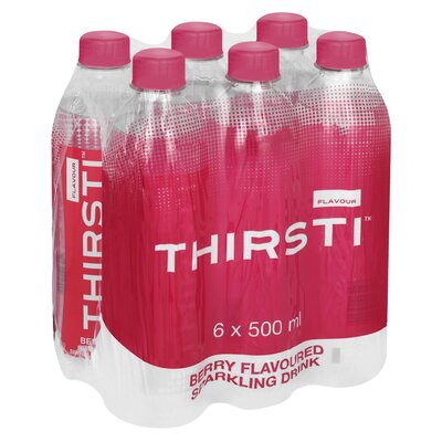 Thirsti Berry Sparkling Water 6x500ml