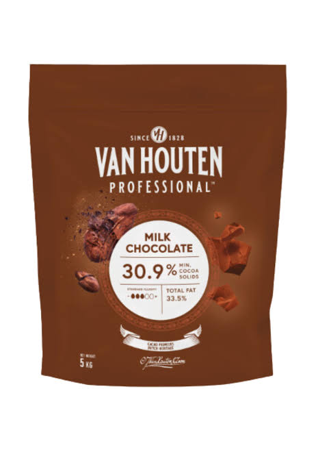 VAN HOUTEN PROFESSIONAL MILK CHOC 30.9% 5KG