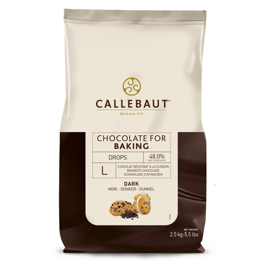 CALLEBAUT CHOC BAKING DROPS L CHIPS 48% 10KG  