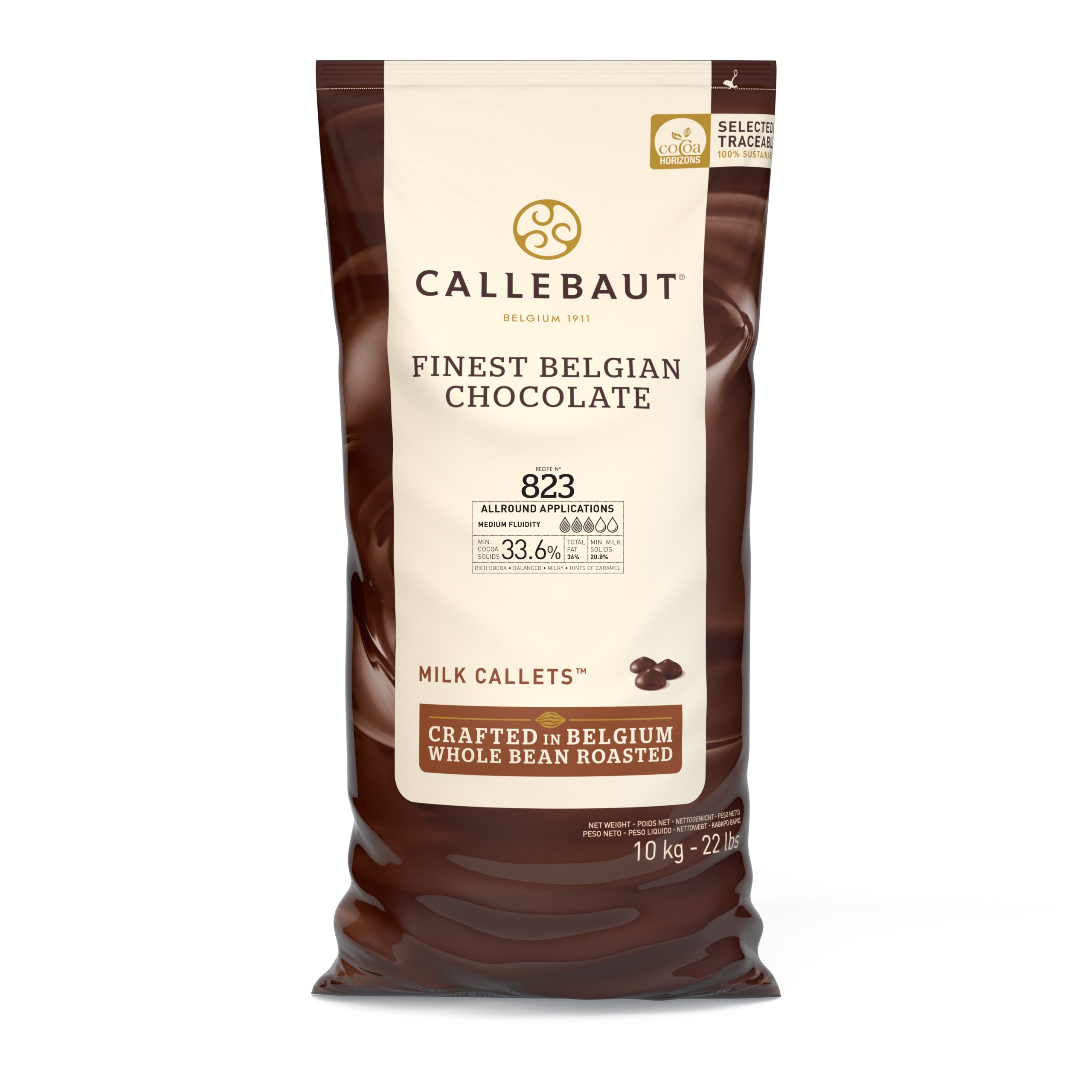 CALLEBAUT MALCHOC MILK CALLETS 34.1 % 10KG  